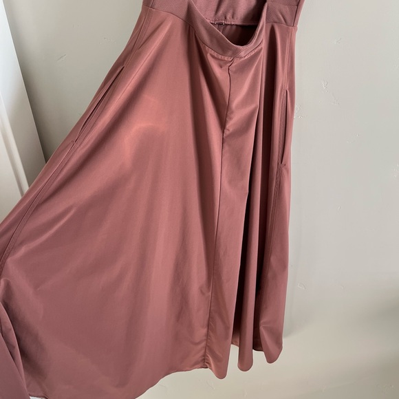 Athleta | Mauve Racerback Sleeveless Athletic Maxi Dress - Picture 9 of 9
